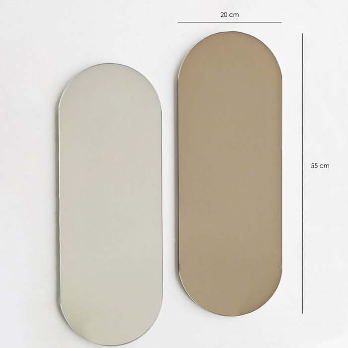 Hanah Home Espejo Ecológico Flotal-E Bronze, Natural